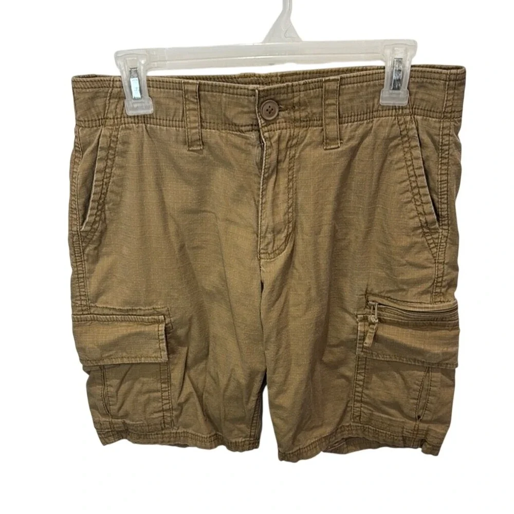 Sonoma Goods For Life Flexwear‎ Mens Cargo Shorts Brown Ripstop Size 29 Khaki